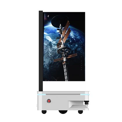Advor Mobile AI Robot de pantalla de transparencia humana digital